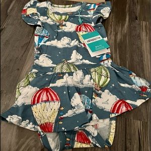 Tanner ruffled cap sleeve twirl skirt bodysuit